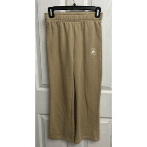 Converse Chuck Taylor Tan Khaki Knit Sweatpants - Girls Size Medium 10/12